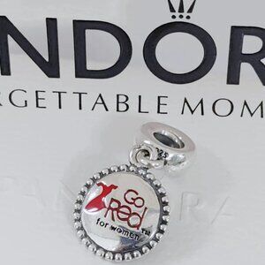 Pandora American Heart Association Go Red ™ Women Charm Cardiovascular Pendant